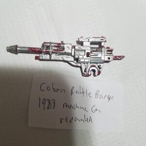 Cobra Battle Barge Machine Gun G.I. Joe Cobra 1988 Hasbro Vintage Action Figure